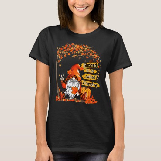 おばあちゃんと呼ばれて幸せなひとり 感謝のおばあちゃん Tシャツ (正面)