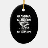 おばあちゃんと孫が壊せない絆 セラミックオーナメント (正面)