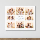 おばあちゃんと孫のカスタム写真コラージュ キャンバスプリント