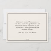 おばあちゃんと孫のクリスマス シーズンカード (裏面)