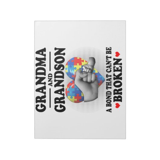 おばあちゃんと孫は壊せない絆だ ノートパッド (回転)