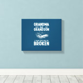 おばあちゃんと孫は壊せない絆 キャンバスプリント (インサイチュ (ウッドフロア))