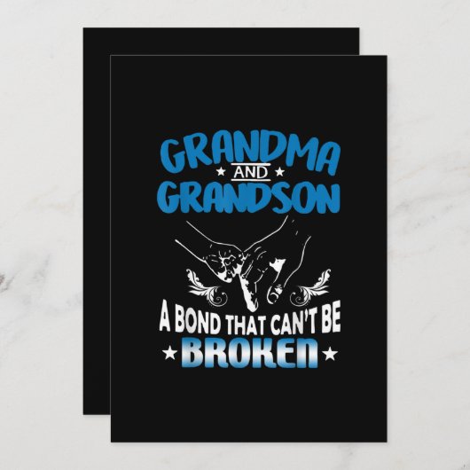 おばあちゃんと孫は壊れない絆で 招待状 (正面/裏面)