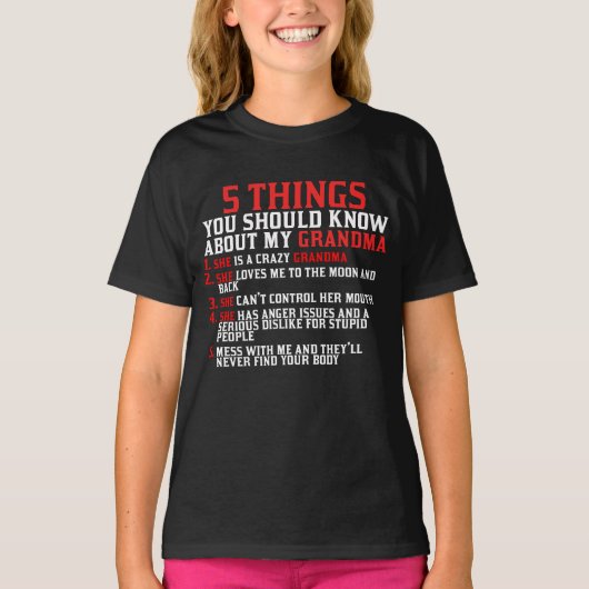 おばあちゃんと孫 Tシャツ (正面)