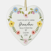 おばあちゃんにとって幸せな母の日 セラミックオーナメント (右)