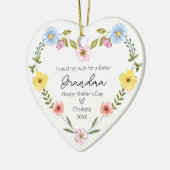 おばあちゃんにとって幸せな母の日 セラミックオーナメント (左)
