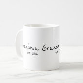 おばあちゃんになった記念ギフト コーヒーマグカップ (正面左)