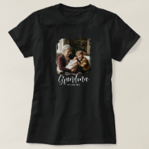 おばあちゃんになりましたスクリプトフォトTシャツ
