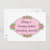 おばあちゃんになるのが日々の特別な仕事 ポストカード (正面/裏面)