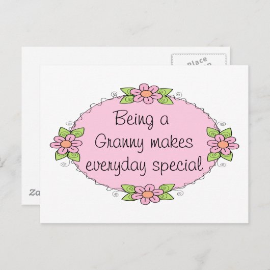 おばあちゃんになるのが日々の特別な仕事 ポストカード (正面/裏面)