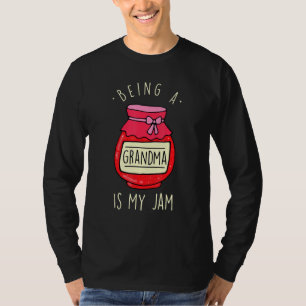 おばあちゃんになるのが私のジャムおもしろいのおばあさん Tシャツ