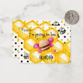 おばあちゃんになるパーソナライズされた ノートカード (正面/裏面インサイチュ)