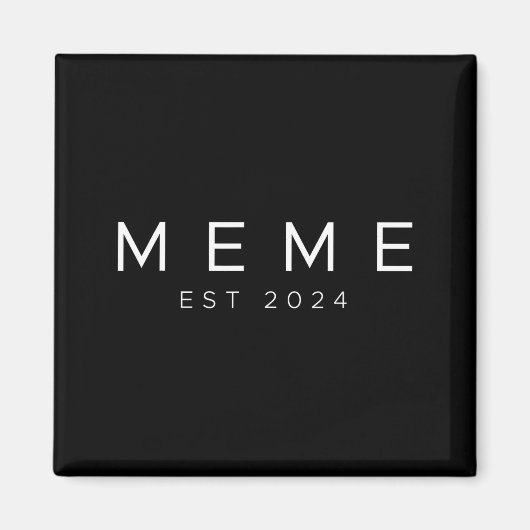おばあちゃんになる予定の面白い人 Meme Est 2024 新しいおばあちゃん マグネット (正面)
