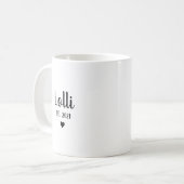 おばあちゃんになる人への妊娠報告ギフト コーヒーマグカップ (正面左)