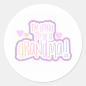 おばあちゃんになる ラウンドシール (正面)
