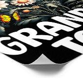 おばあちゃんになる、新しい赤ちゃん妊娠発表リブ ポスター (角)