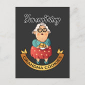 おばあちゃんにクッキーを否定できない ポストカード (正面)