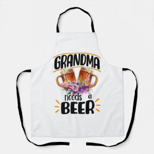 おばあちゃんにビールが必要 エプロン