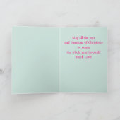 おばあちゃんにメリークリスマス シーズンカード (内部)