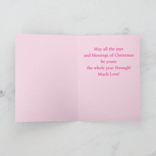 おばあちゃんにメリークリスマス シーズンカード (内部)