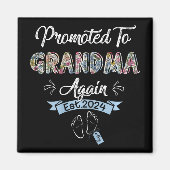 おばあちゃんに再びEst 2024妊娠の発表 マグネット (正面)