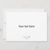 おばあちゃんに呼び出し文字の子の名前 招待状 (裏面)