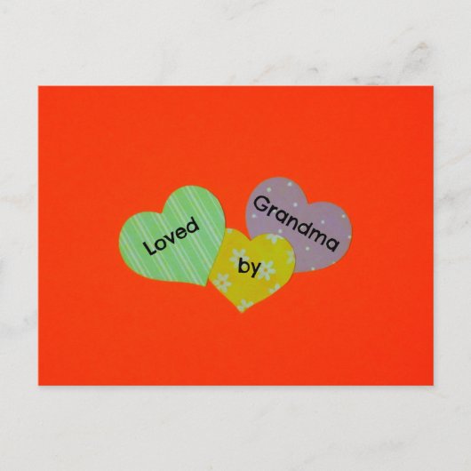 おばあちゃんに愛される ポストカード (正面)