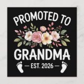 おばあちゃんに昇格 2026 初めてのナナ フラワール 招待状 (正面)