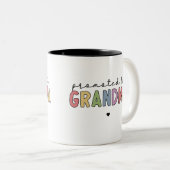 おばあちゃんに昇進おばあちゃんにプレゼント ツートーンマグカップ (正面右)