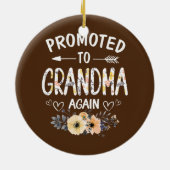 おばあちゃんに昇進した女性の花を新登場 セラミックオーナメント (裏面)