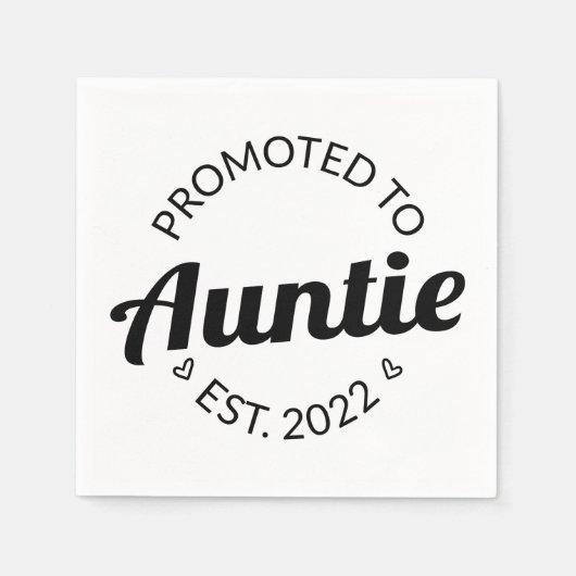 おばあちゃんに昇進した。2022 I スタンダードカクテルナプキン (正面)