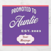 おばあちゃんに昇進した。2023新しい叔母のために ビールラベル (シングルラベル)