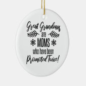 おばあちゃんに昇進素晴らしする セラミックオーナメント (右)