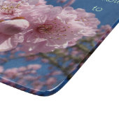 おばあちゃんに昇進 カッティングボード ピンクの花 (角)