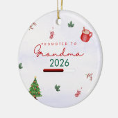 おばあちゃんに昇進 セラミックオーナメント (左)