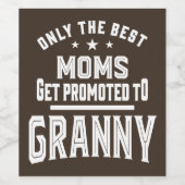 おばあちゃんに昇進 ワインラベル (シングルラベル)
