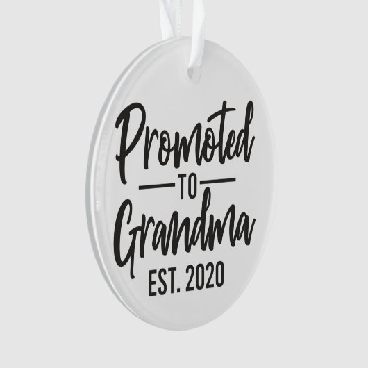 おばあちゃんに昇進 – 妊娠の発表 –  オーナメント (正面)