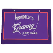 おばあちゃんに昇進。2023年おばあちゃん ラージペーパーバッグ (正面)