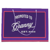 おばあちゃんに昇進。2023年おばあちゃん ラージペーパーバッグ (裏面)