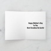 『おばあちゃんに最高のおめでとう!』 カード (内部)