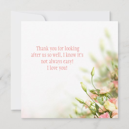 おばあちゃんに犬から犬への母の日のカード 招待状 (裏面)