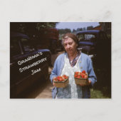 おばあちゃんのいちごレシピ新鮮いちご旧 ポストカード (正面)