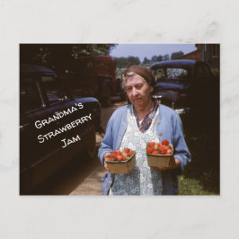 おばあちゃんのいちごレシピ新鮮いちご旧 ポストカード