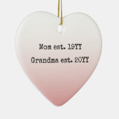 おばあちゃんのおばあちゃんのために確立された贈り物 セラミックオーナメント (右)