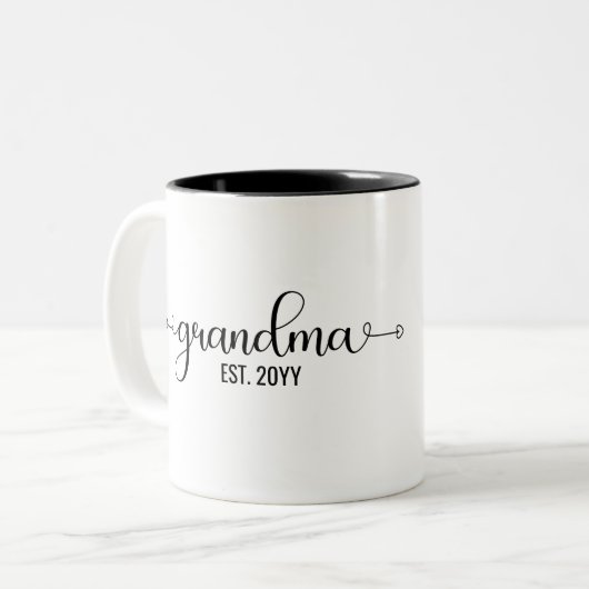 おばあちゃんのおパーソナライズされた土産 ツートーンマグカップ (正面左)