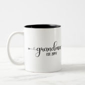おばあちゃんのおパーソナライズされた土産 ツートーンマグカップ (左)