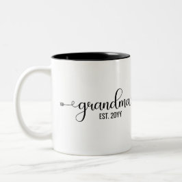 おばあちゃんのおパーソナライズされた土産 ツートーンマグカップ