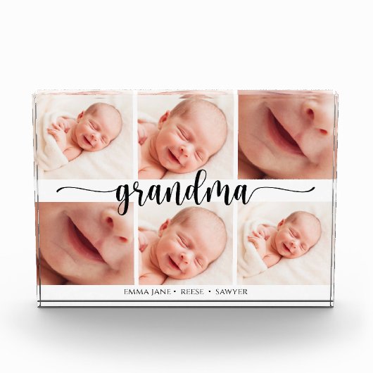 おばあちゃんのお母さんの日フォトコラージュフォトブロック フォトブロック (正面)