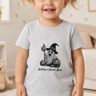 おばあちゃんのお気に入りのオバケ ハロウィンのいたずらっ子 トドラーTシャツ
