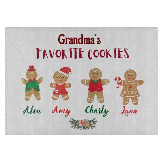 おばあちゃんのお気に入りのクッキー カッティングボード (正面)